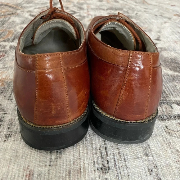 Men’s Stacy  Adams Burgundy Dress Shoes - Picture 3 of 11